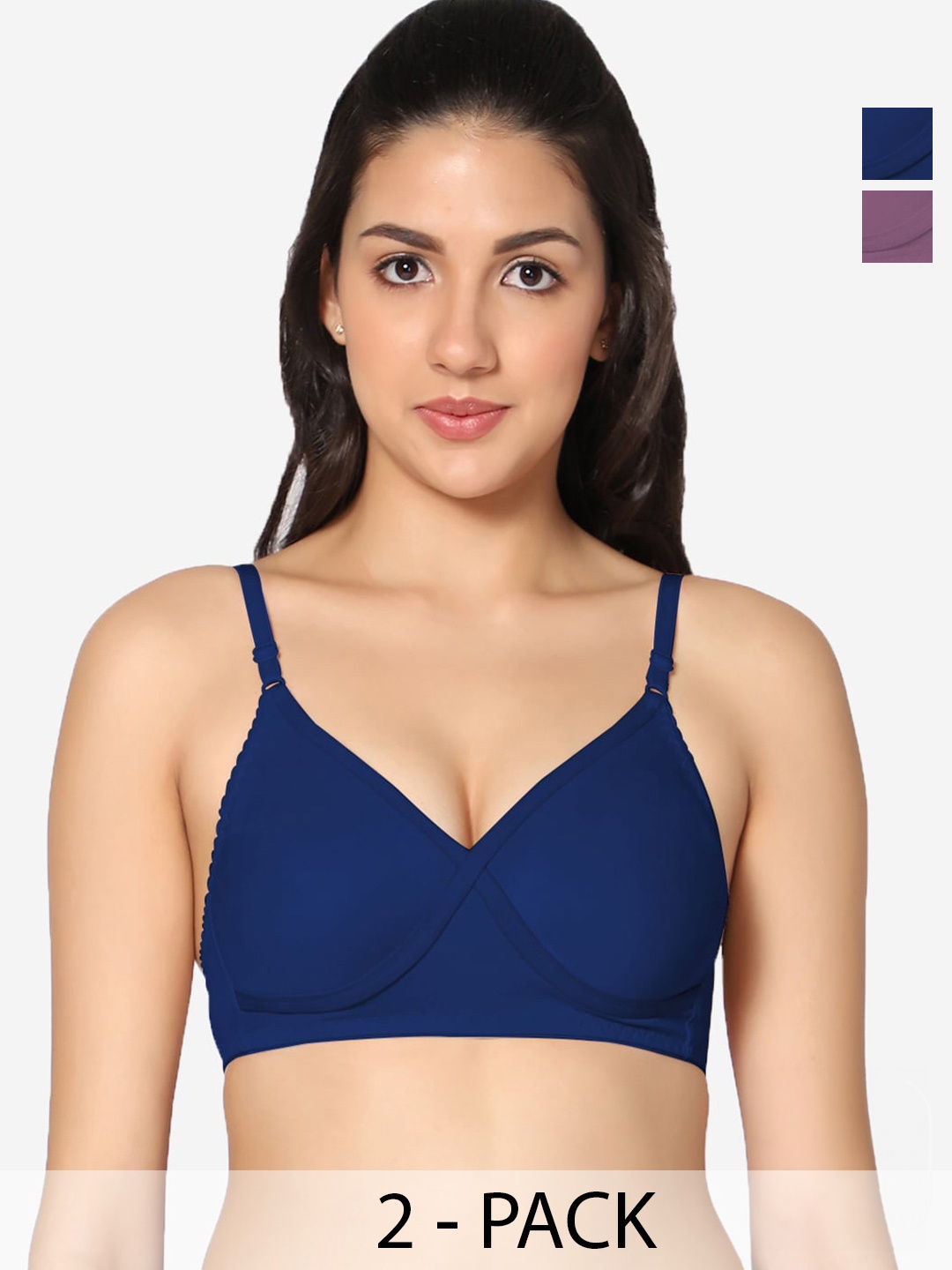 In Care Pack Of 2 Full Coverage All Day Comfort Super Support Bra Cotton T-shirt Bra, Purple
In Care Pack Of 2 Full Coverage All Day Comfort Super Support Bra Cotton T-shirt Bra, Purple