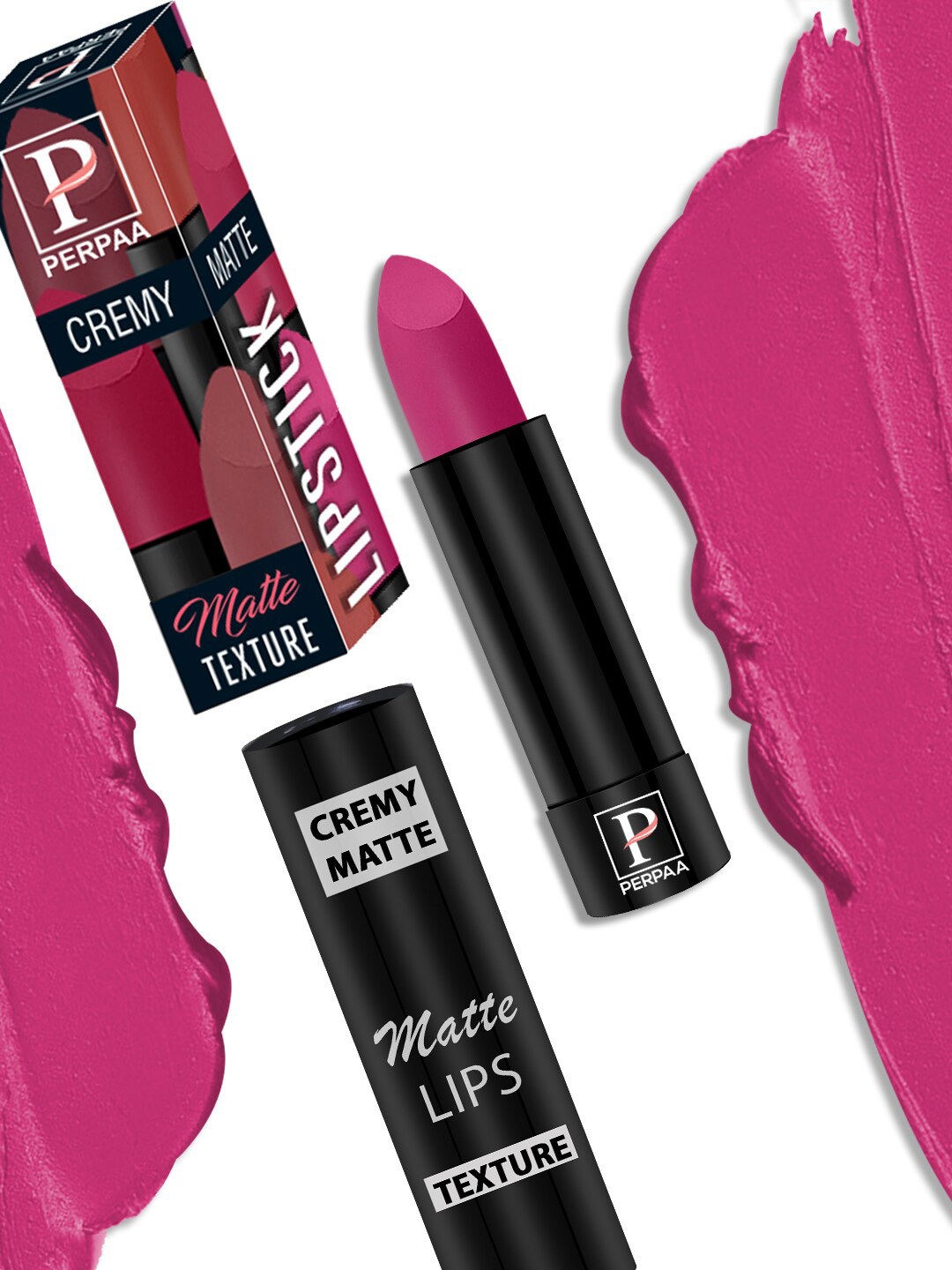 PERPAA Set of 8 Creamy Matte Long Lasting Lipstick With Beeswax & Castor Seed Oil, Pink
PERPAA Set of 8 Creamy Matte Long Lasting Lipstick With Beeswax & Castor Seed Oil, Pink