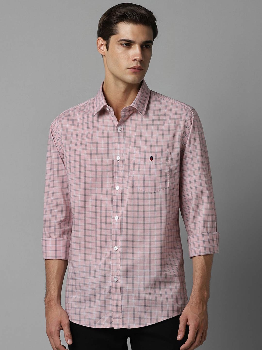 Louis Philippe Sport Slim Fit Checked Spread Collar Long Sleeves Pure Cotton Casual Shirt, Pink
Louis Philippe Sport Slim Fit Checked Spread Collar Long Sleeves Pure Cotton Casual Shirt, Pink