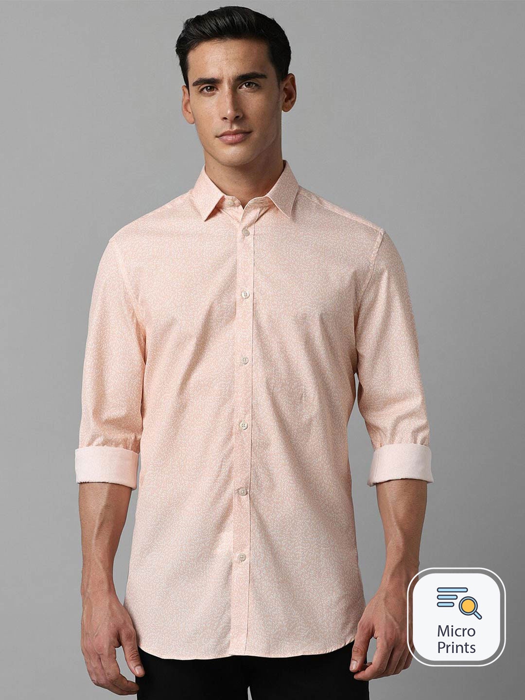 Louis Philippe Sport Classic Fit Micro Ditsy Printed Long Sleeves Cotton Casual Shirt, Peach
Louis Philippe Sport Classic Fit Micro Ditsy Printed Long Sleeves Cotton Casual Shirt, Peach