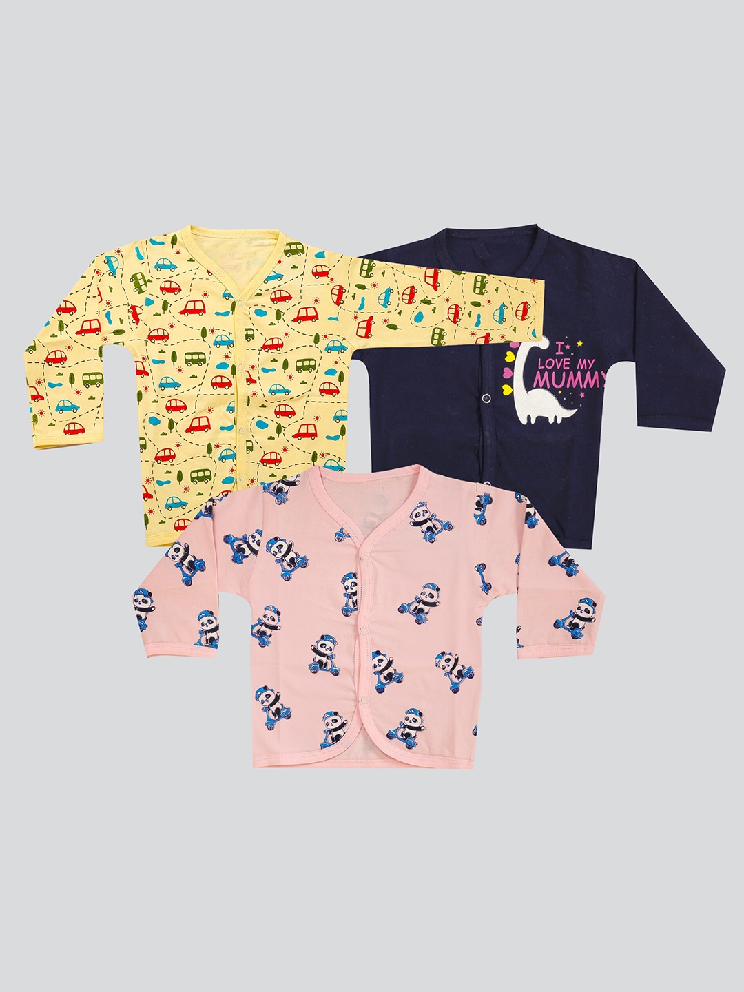 Mojua Infants Pack Of 3 Conversational Printed V-Neck Bio Finish Cotton T-shirt, Yellow
Mojua Infants Pack Of 3 Conversational Printed V-Neck Bio Finish Cotton T-shirt, Yellow