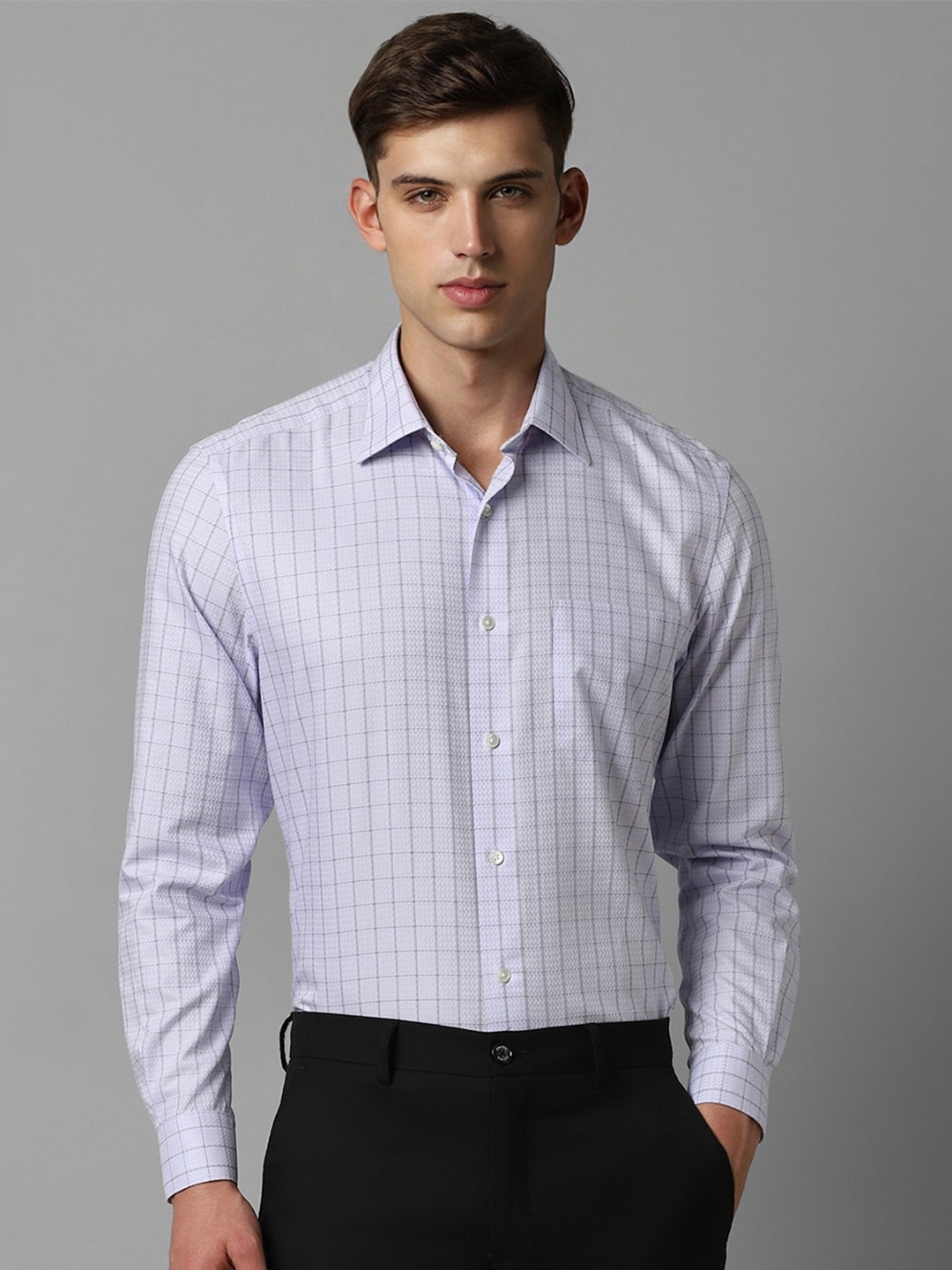 Louis Philippe Sport Classic Regular Fit Other Checks Spread Collar Cotton Formal Shirt, Purple
Louis Philippe Sport Classic Regular Fit Other Checks Spread Collar Cotton Formal Shirt, Purple