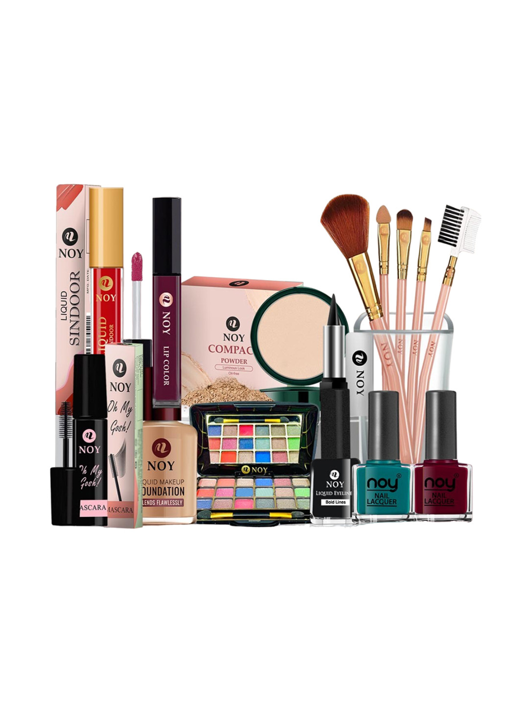 NOY Waterproof Makeup Combo - For Daily Wear Cruelty Free - Combo No 277, Multi
NOY Waterproof Makeup Combo - For Daily Wear Cruelty Free - Combo No 277, Multi