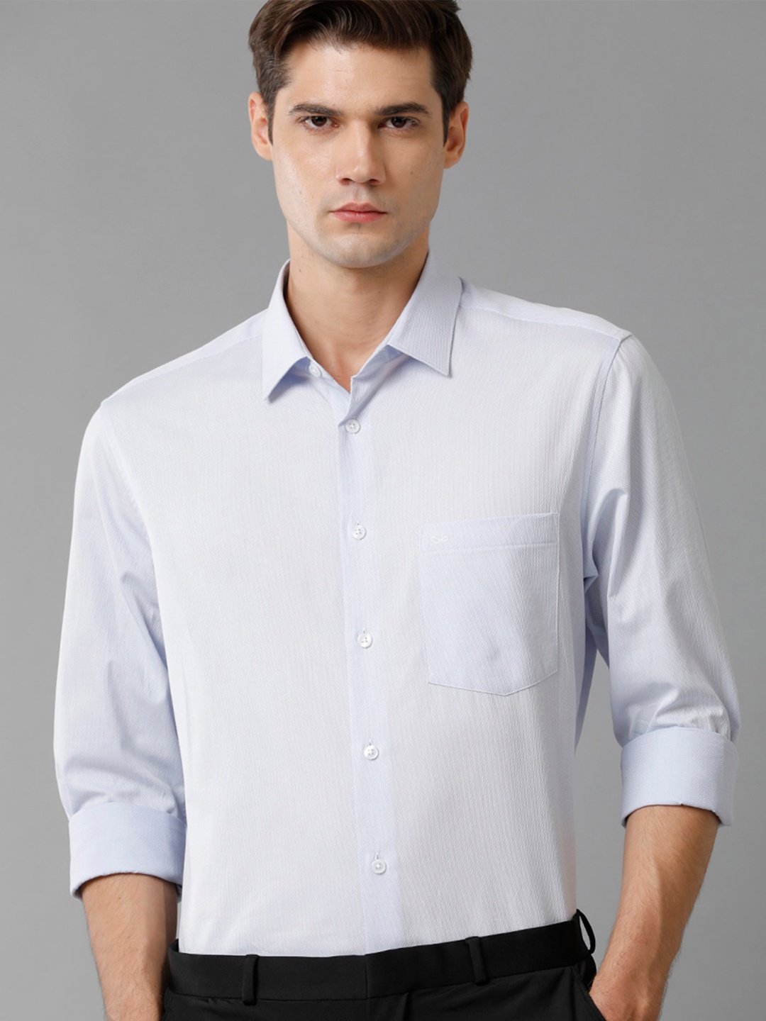 Aldeno Micro Ditsy Printed Spread Collar India Slim Fit Opaque Cotton Formal Shirt, Blue
Aldeno Micro Ditsy Printed Spread Collar India Slim Fit Opaque Cotton Formal Shirt, Blue