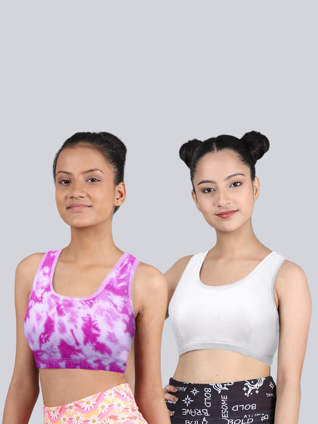 DChica Girls Pack Of 2 Abstract Printed Full Coverage Workout Bra With All Day Comfort, Pink
DChica Girls Pack Of 2 Abstract Printed Full Coverage Workout Bra With All Day Comfort, Pink