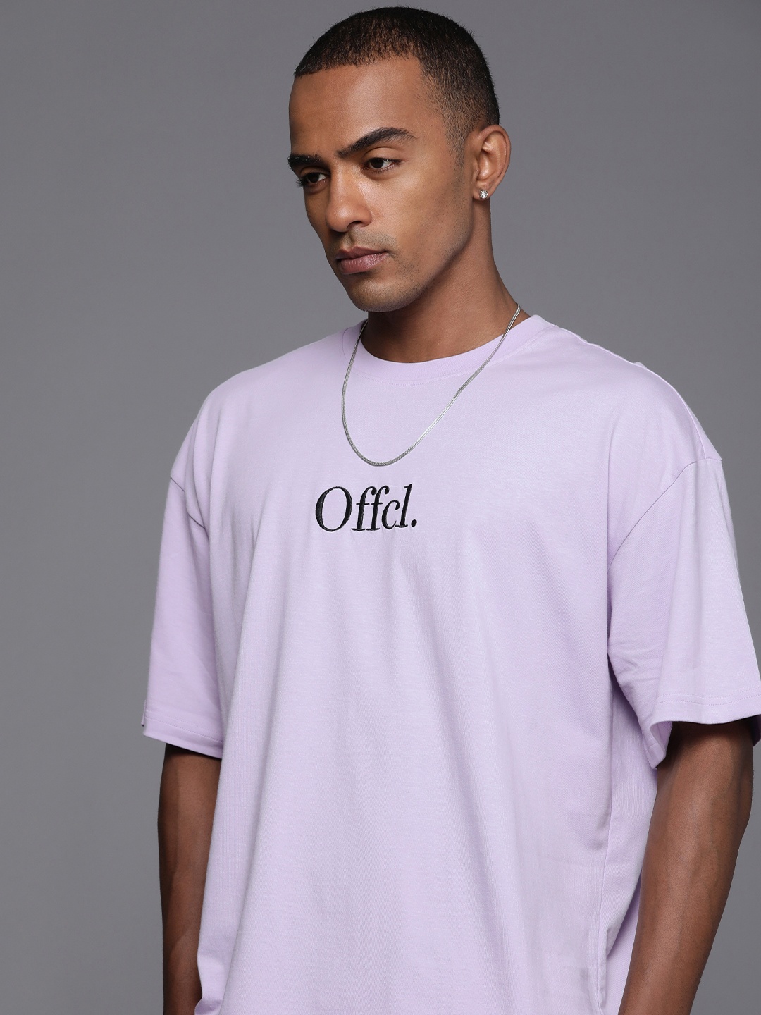 boohooMAN Pure Cotton Embroidered Oversized Fit Drop-Shoulder Sleeves Casual T-shirt, Lavender
boohooMAN Pure Cotton Embroidered Oversized Fit Drop-Shoulder Sleeves Casual T-shirt, Lavender