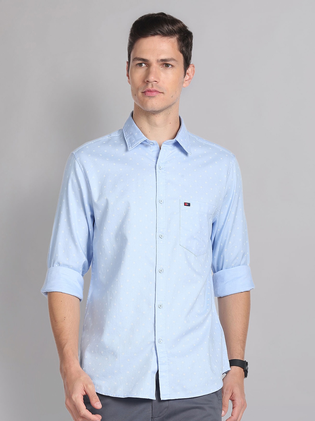 AD By Arvind Slim Fit Micro Ditsy Printed Spread Collar Long Sleeves Cotton Casual Shirt, Blue
AD By Arvind Slim Fit Micro Ditsy Printed Spread Collar Long Sleeves Cotton Casual Shirt, Blue
