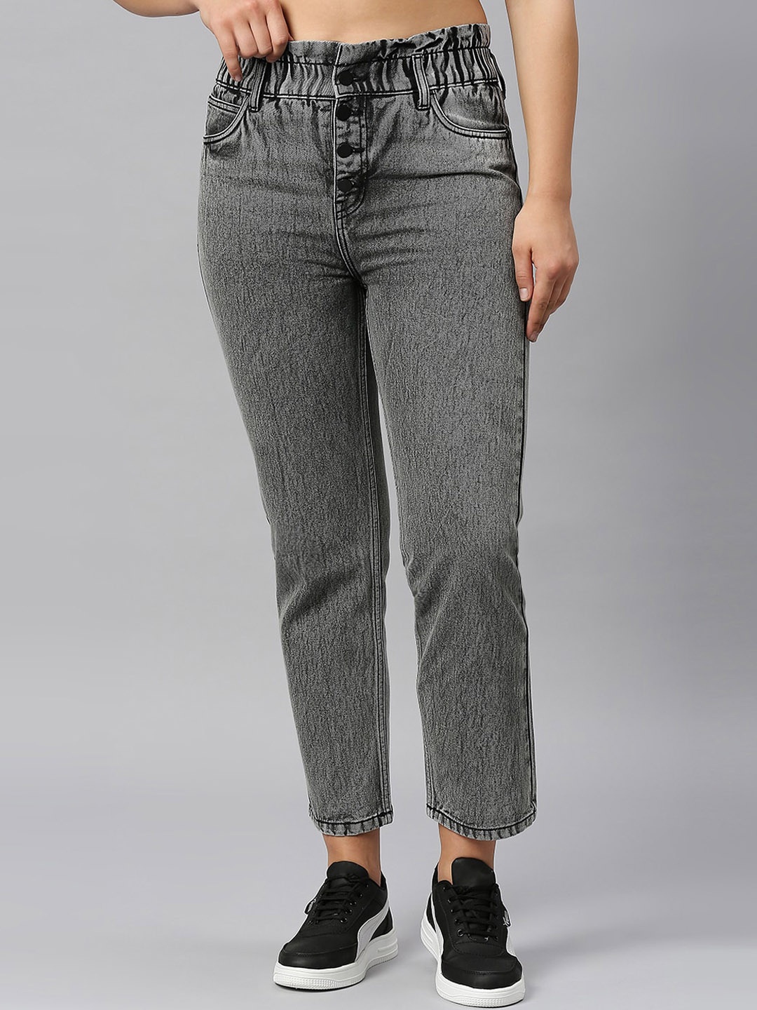 all about you Women Grey Straight Fit High-Rise Heavy Fade Clean Look Cotton Cropped Jeans
all about you Women Grey Straight Fit High-Rise Heavy Fade Clean Look Cotton Cropped Jeans
