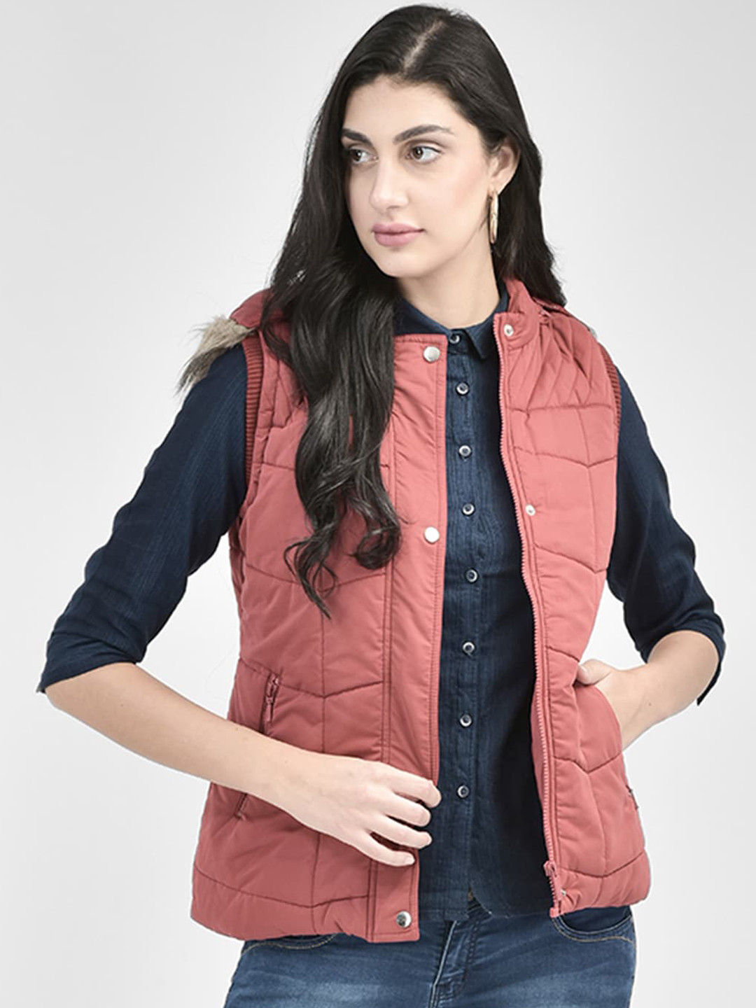 Crimsoune Club Hooded Padded Jacket, Red 
Crimsoune Club Hooded Padded Jacket, Red
