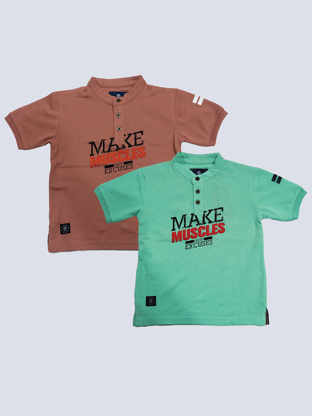 BAESD Boys Pack Of 2 Typography Printed Henley Neck Cotton T-shirt, Brown
BAESD Boys Pack Of 2 Typography Printed Henley Neck Cotton T-shirt, Brown