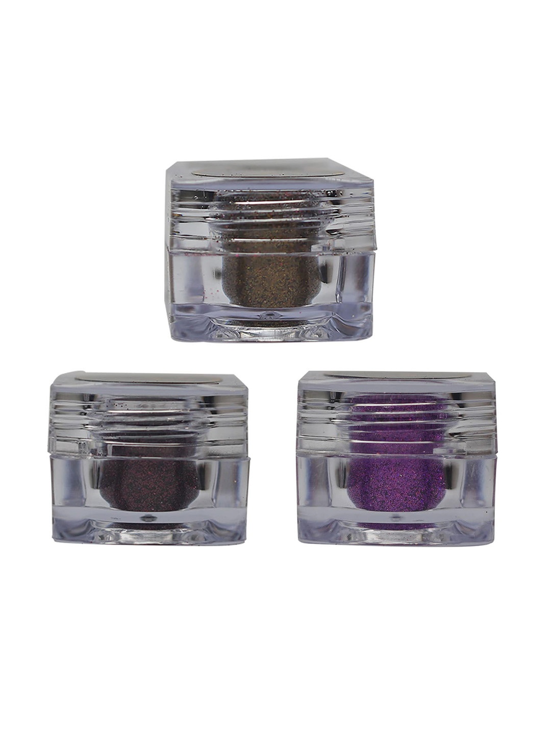 Veoni BELLE Set of 3 Holographic Ultra Fine Iridescent Laser Glitter Eyeshadow - 5 g each, Purple
Veoni BELLE Set of 3 Holographic Ultra Fine Iridescent Laser Glitter Eyeshadow - 5 g each, Purple