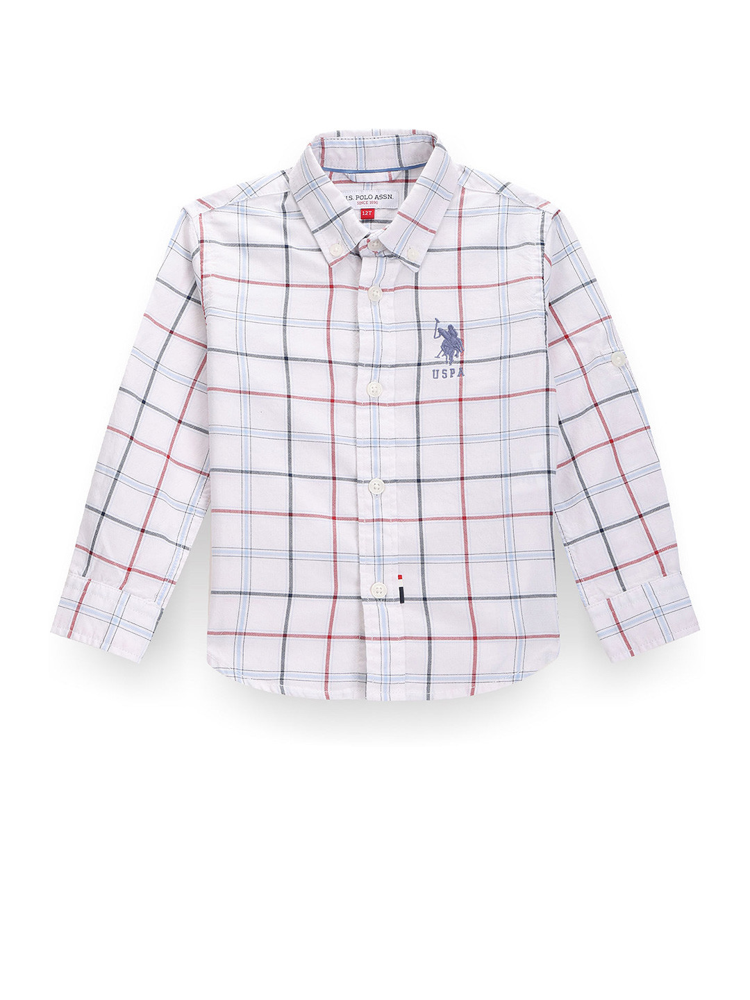 U.S. Polo Assn. Kids Boys Classic Windowpane Checks Twill Pure Cotton Casual Shirt, White
U.S. Polo Assn. Kids Boys Classic Windowpane Checks Twill Pure Cotton Casual Shirt, White