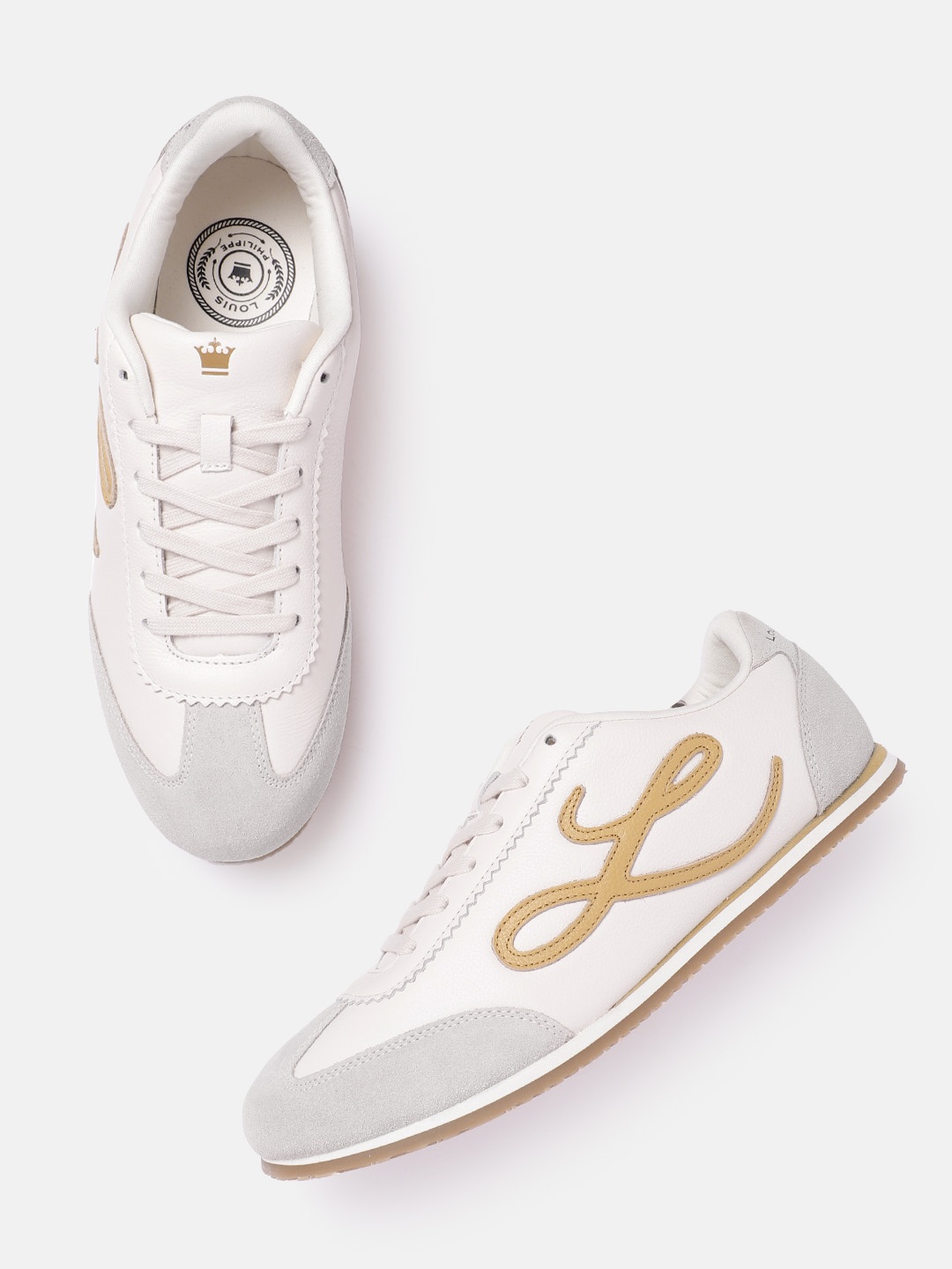 Louis Philippe Sport Men Colourblocked Leather Everyday Sneakers with Brand Logo Detail, White
Louis Philippe Sport Men Colourblocked Leather Everyday Sneakers with Brand Logo Detail, White