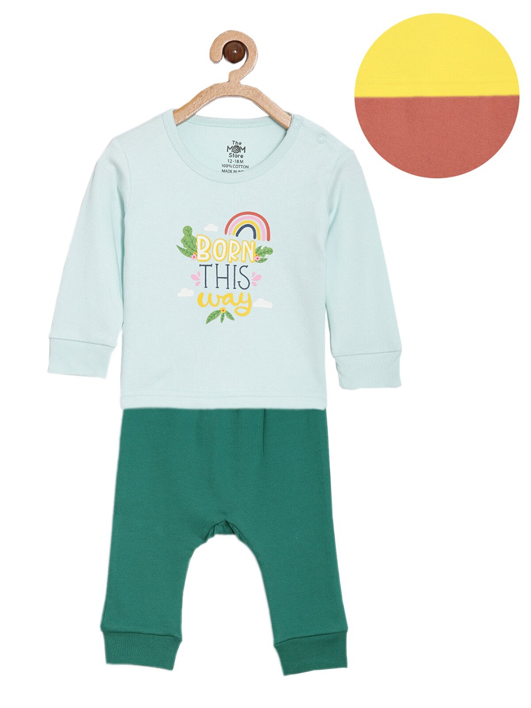 The Mom Store Infants Pack Of 2 Printed Pure Cotton T-shirt With Trousers Clothing Set, Blue
The Mom Store Infants Pack Of 2 Printed Pure Cotton T-shirt With Trousers Clothing Set, Blue