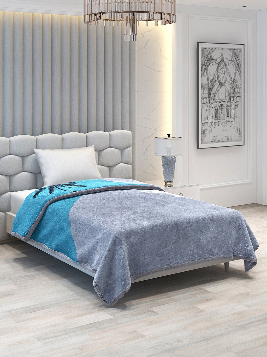 Monte Carlo bLING Blue & Grey Ethnic Motifs Heavy Winter 1000 GSM Single Bed Blanket
Monte Carlo bLING Blue & Grey Ethnic Motifs Heavy Winter 1000 GSM Single Bed Blanket