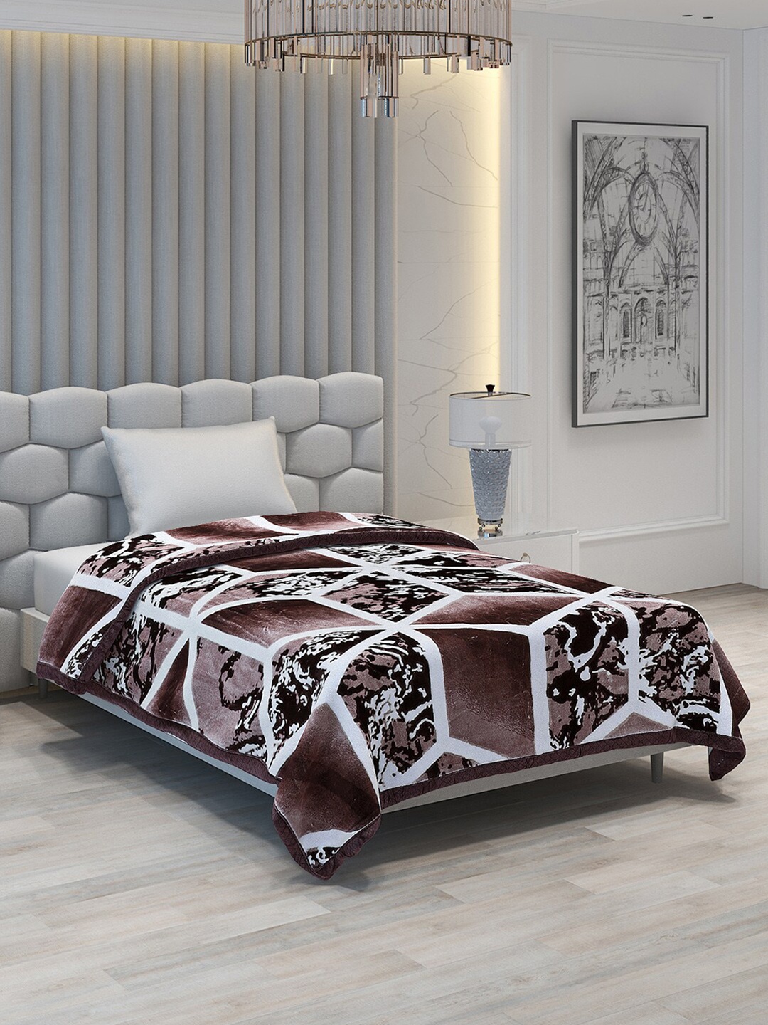 Monte Carlo Joseph Brown & Off White Abstract 1000 GSM Heavy Winter Single Bed Blanket
Monte Carlo Joseph Brown & Off White Abstract 1000 GSM Heavy Winter Single Bed Blanket