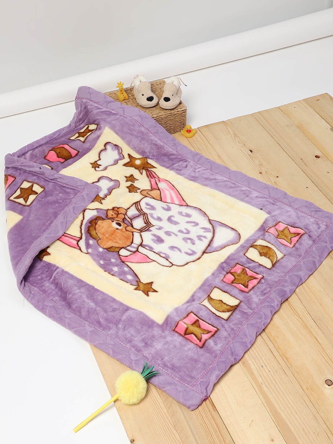 Monte Carlo Pogo Beige & Purple Cartoon Characters Heavy Winter 500 GSM Single Bed Blanket
Monte Carlo Pogo Beige & Purple Cartoon Characters Heavy Winter 500 GSM Single Bed Blanket