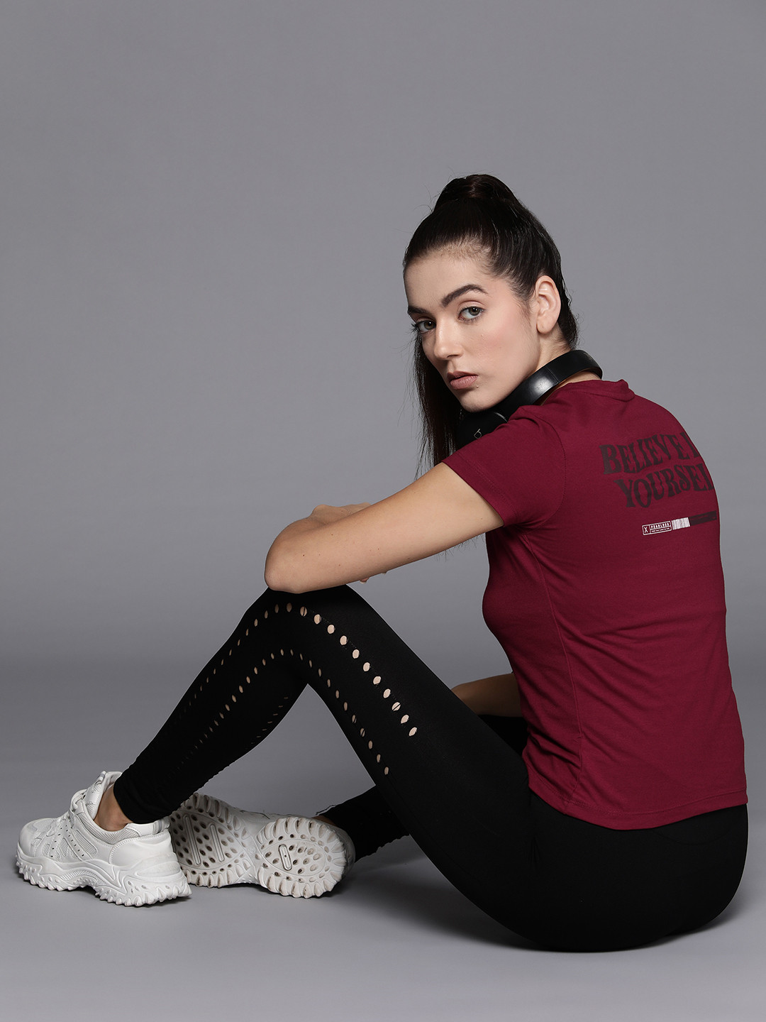 HRX by Hrithik Roshan Women Typography Printed T-shirt, Maroon
HRX by Hrithik Roshan Women Typography Printed T-shirt, Maroon