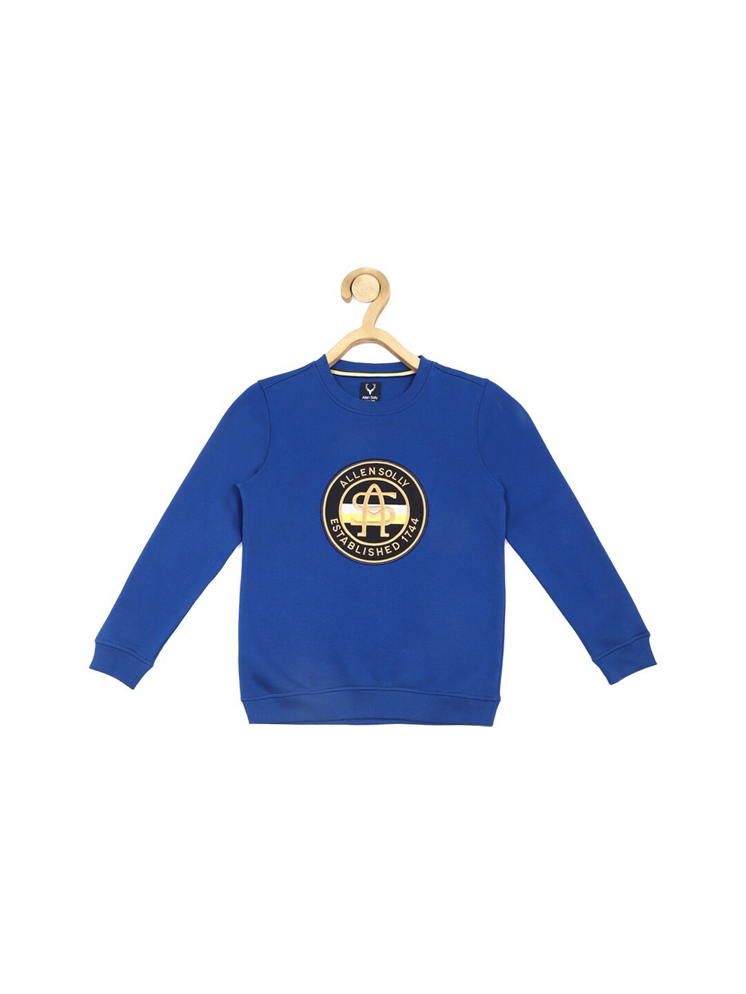 Allen Solly Junior Boys Brand Logo Embroidered Pure Cotton Pullover Sweatshirt, Blue
Allen Solly Junior Boys Brand Logo Embroidered Pure Cotton Pullover Sweatshirt, Blue