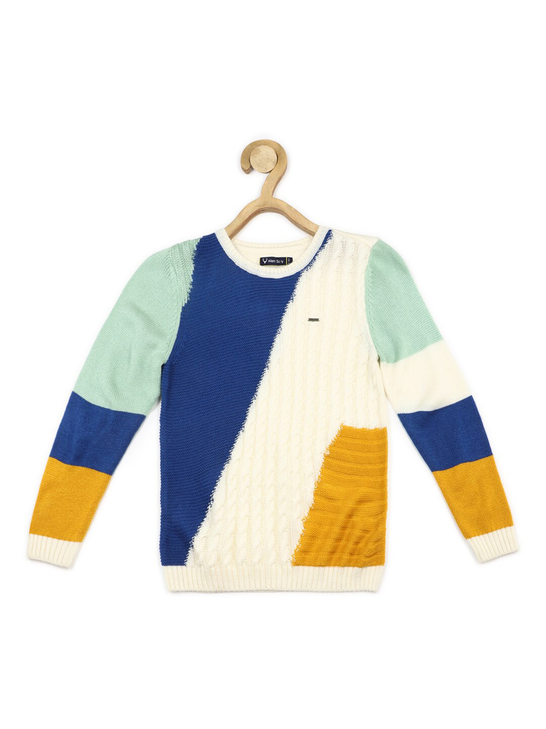 Allen Solly Junior Boys Colourblocked Round Neck Long Sleeves Cotton Pullover Sweaters, White
Allen Solly Junior Boys Colourblocked Round Neck Long Sleeves Cotton Pullover Sweaters, White