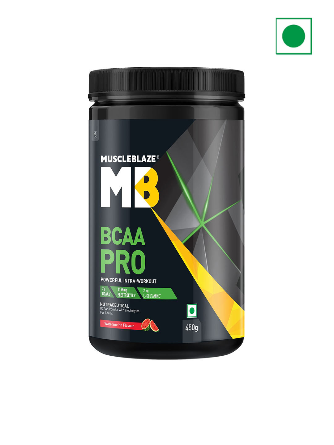 MuscleBlaze BCAA Pro Powerful Intra with 7g Vegan Watermelon Pre Or Post Workout- 450 gms, Red
MuscleBlaze BCAA Pro Powerful Intra with 7g Vegan Watermelon Pre Or Post Workout- 450 gms, Red