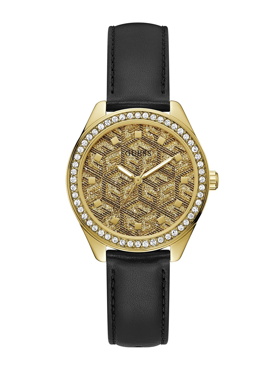 GUESS Women Embellished Dial & Leather Straps Analogue Watch GW0608L2, Gold
GUESS Women Embellished Dial & Leather Straps Analogue Watch GW0608L2, Gold