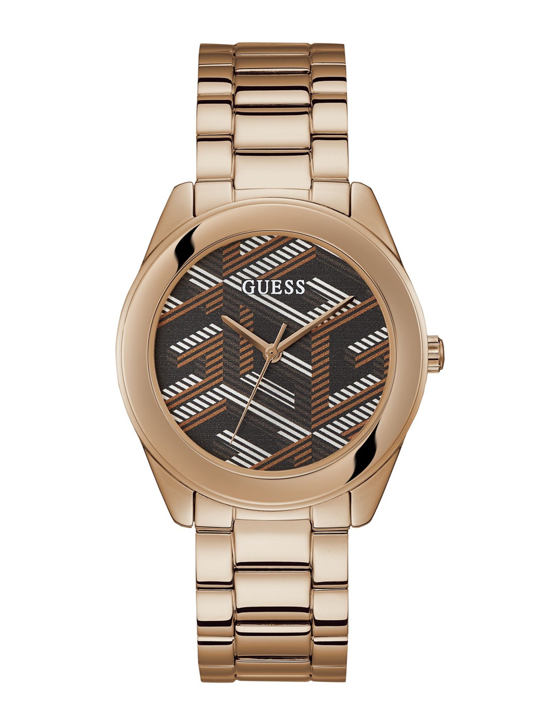 GUESS Women Printed Dial & Stainless Steel Bracelet Style Straps Analogue Watch GW0607L3, Brown
GUESS Women Printed Dial & Stainless Steel Bracelet Style Straps Analogue Watch GW0607L3, Brown