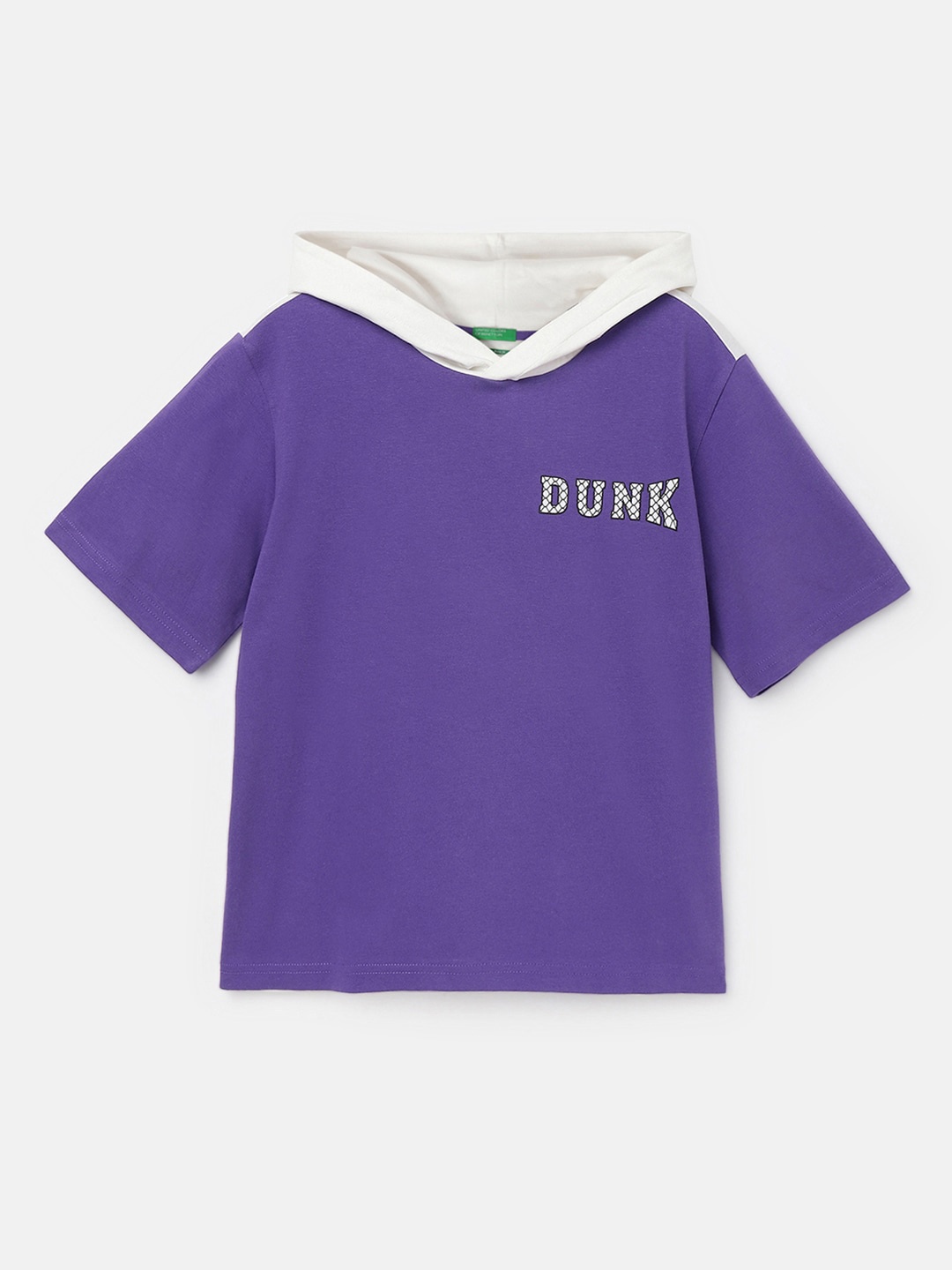 United Colors of Benetton Boys Typography Printed Hooded Pure Cotton T-shirt, Purple
United Colors of Benetton Boys Typography Printed Hooded Pure Cotton T-shirt, Purple
