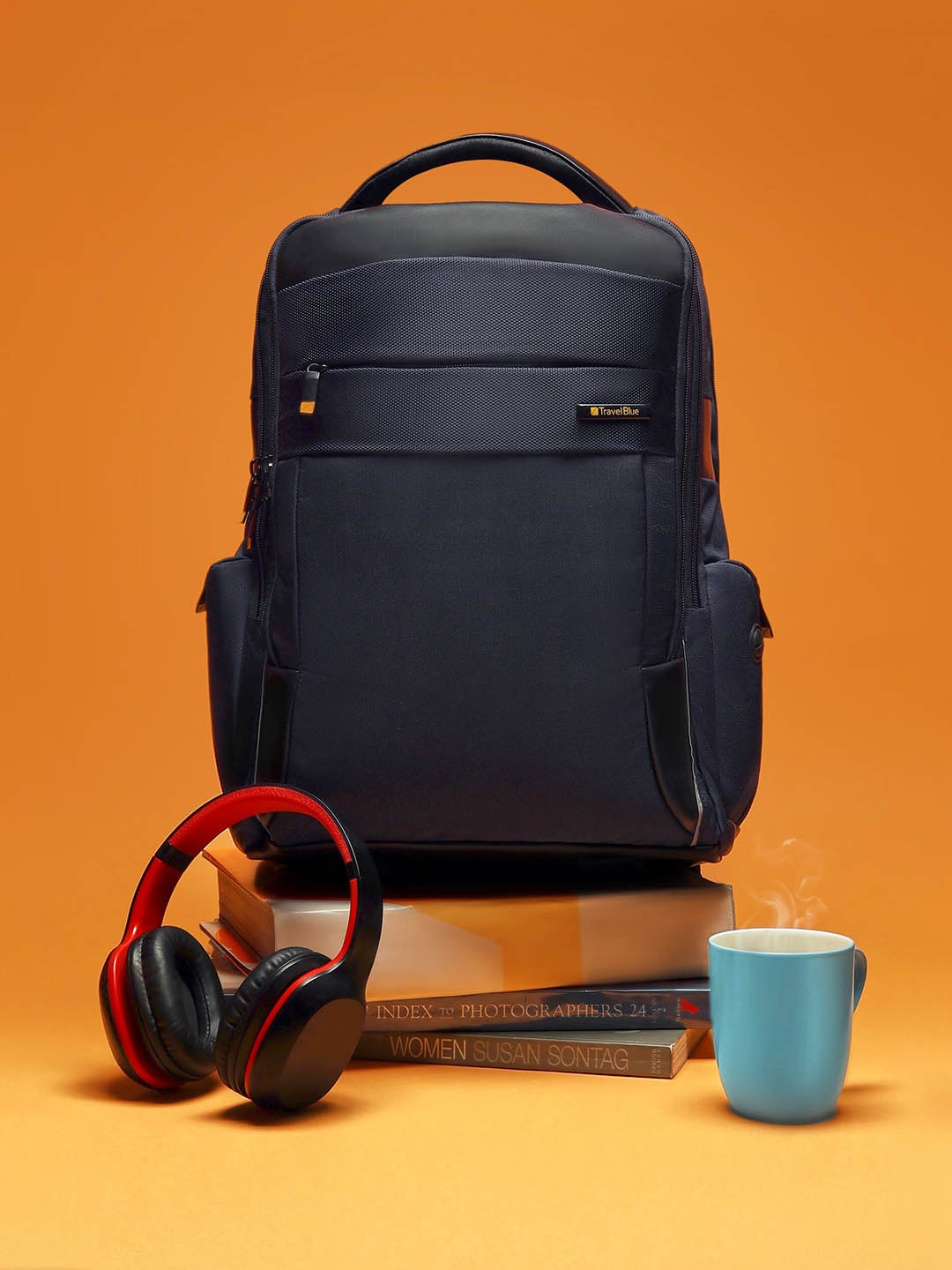 Travel Blue Unisex 18 Inch Laptop Backpack, Navy blue