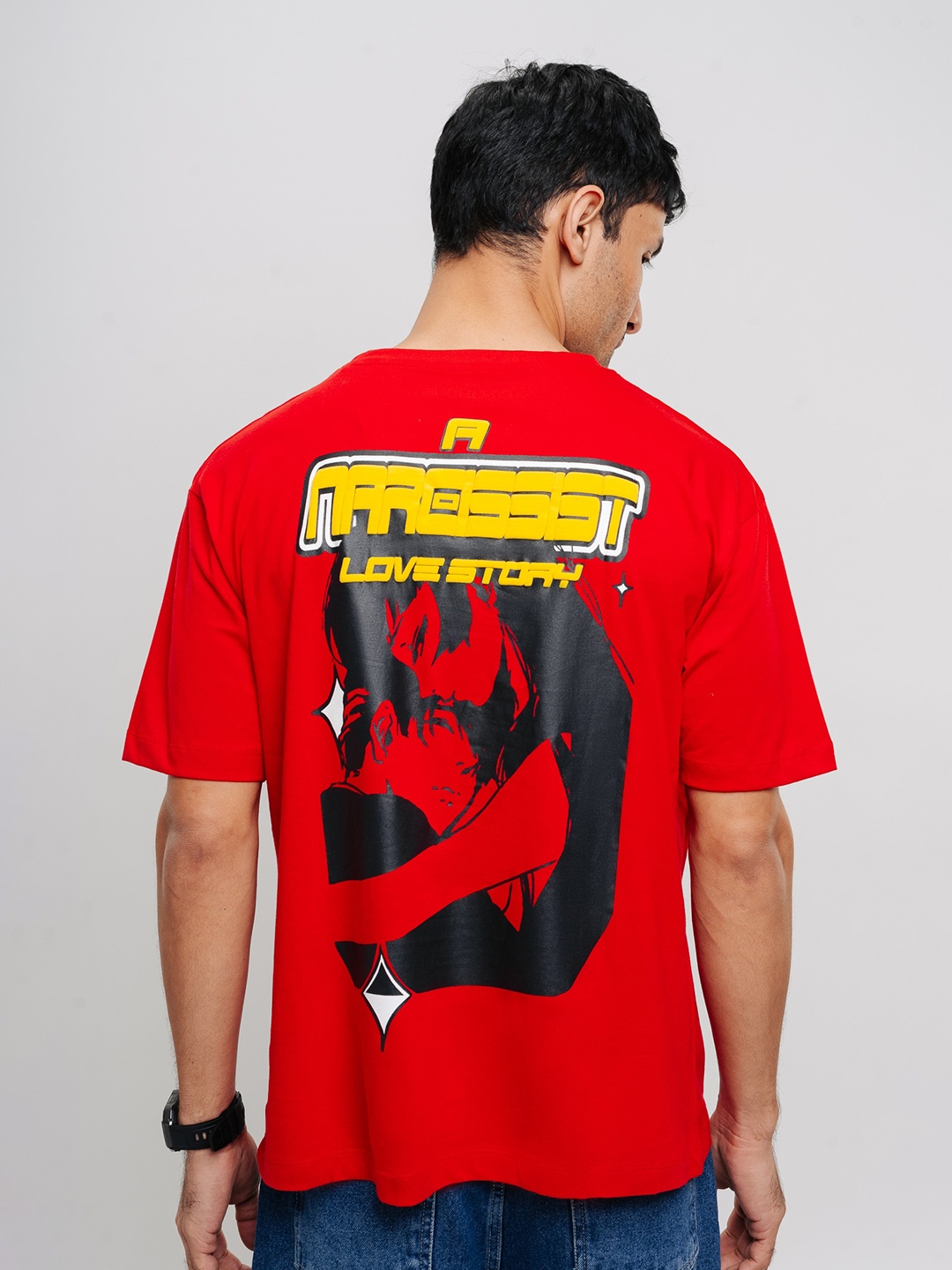 FREAKINS Humour and Comic Printed Round Neck Short Sleeves Cotton Oversized T-shirt, Red
FREAKINS Humour and Comic Printed Round Neck Short Sleeves Cotton Oversized T-shirt, Red