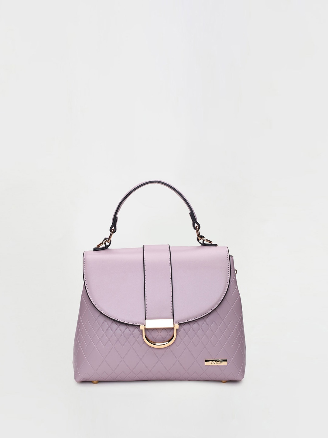 CODE by Lifestyle Textured Structured Satchel, Purple