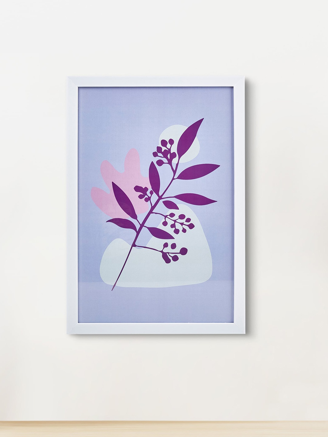 Home Centre White & Blue Garden Riviera Wall Art