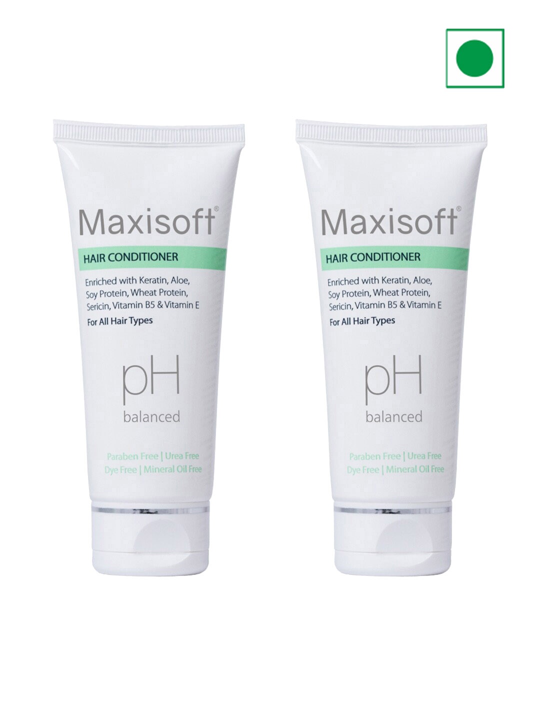 Maxisoft Set of 2 pH Balanced Hair Conditioner with Keratin & Aloe - 100 ml each, White
Maxisoft Set of 2 pH Balanced Hair Conditioner with Keratin & Aloe - 100 ml each, White