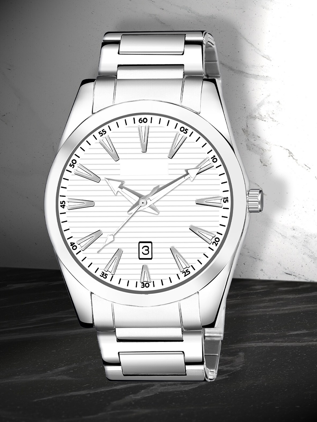 Shocknshop Men Stainless Steel Bracelet Style Straps Analogue Watch WCH87White, White
Shocknshop Men Stainless Steel Bracelet Style Straps Analogue Watch WCH87White, White