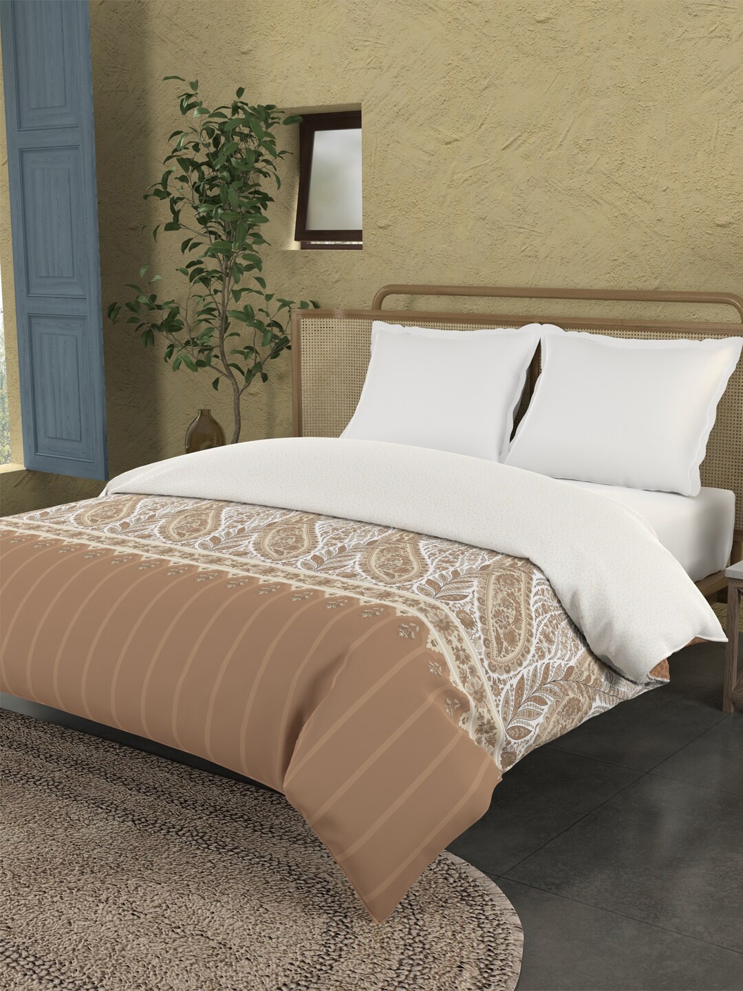 MYTRIDENT Sanskriti Brown & White Ethnic Motifs AC Room 150GSM Cotton Double Bed Comforter
MYTRIDENT Sanskriti Brown & White Ethnic Motifs AC Room 150GSM Cotton Double Bed Comforter