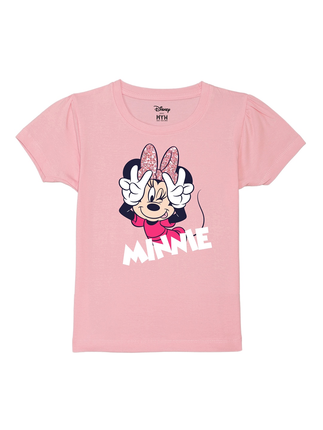 Wear Your Mind Girls Minnie Mouse Graphic Printed Pure Cotton Sports T-Shirt, Pink
Wear Your Mind Girls Minnie Mouse Graphic Printed Pure Cotton Sports T-Shirt, Pink