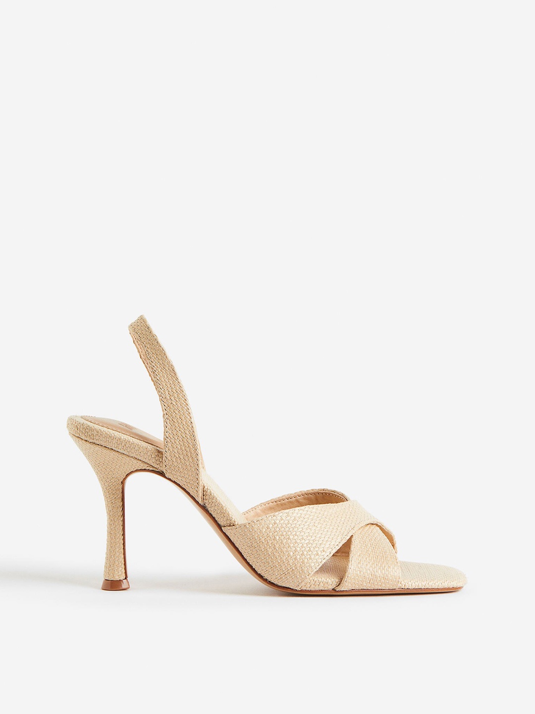 H&M Heeled Sandals, Beige