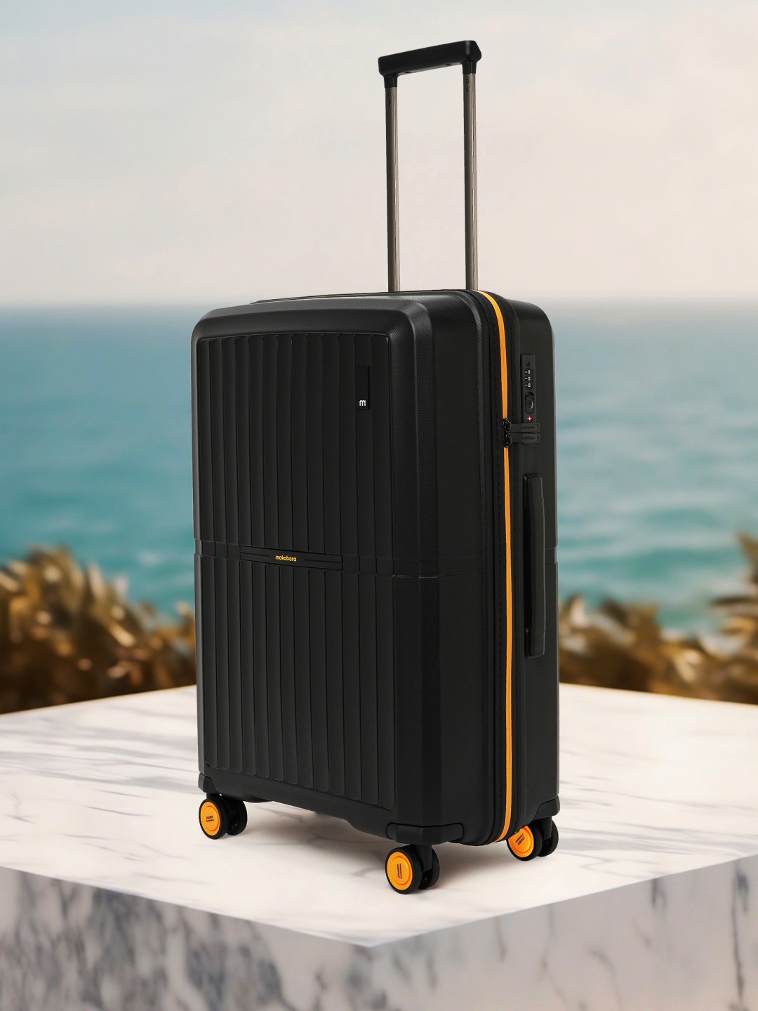 MOKOBARA Aviator Textured Glidetech Wheels Hard-Sided Medium-Sized Trolley Bag 65L, Black
MOKOBARA Aviator Textured Glidetech Wheels Hard-Sided Medium-Sized Trolley Bag 65L, Black