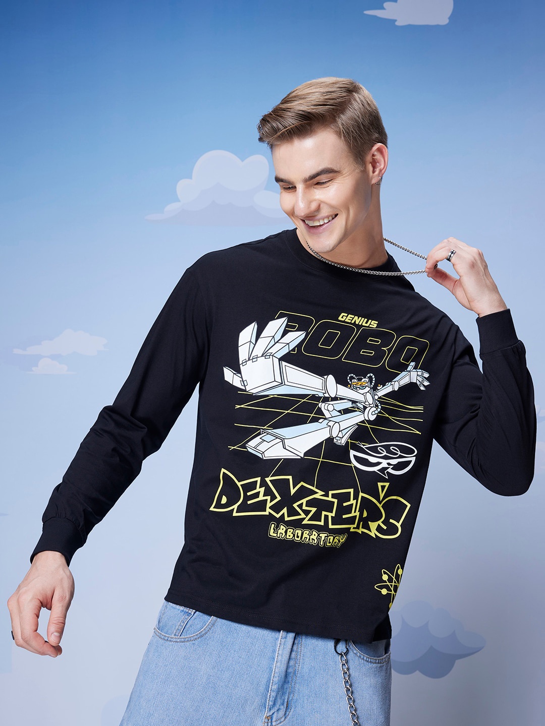 Bewakoof Official Cartoon Network Merchandise Robodex Printed Oversized T-shirt, Black
Bewakoof Official Cartoon Network Merchandise Robodex Printed Oversized T-shirt, Black