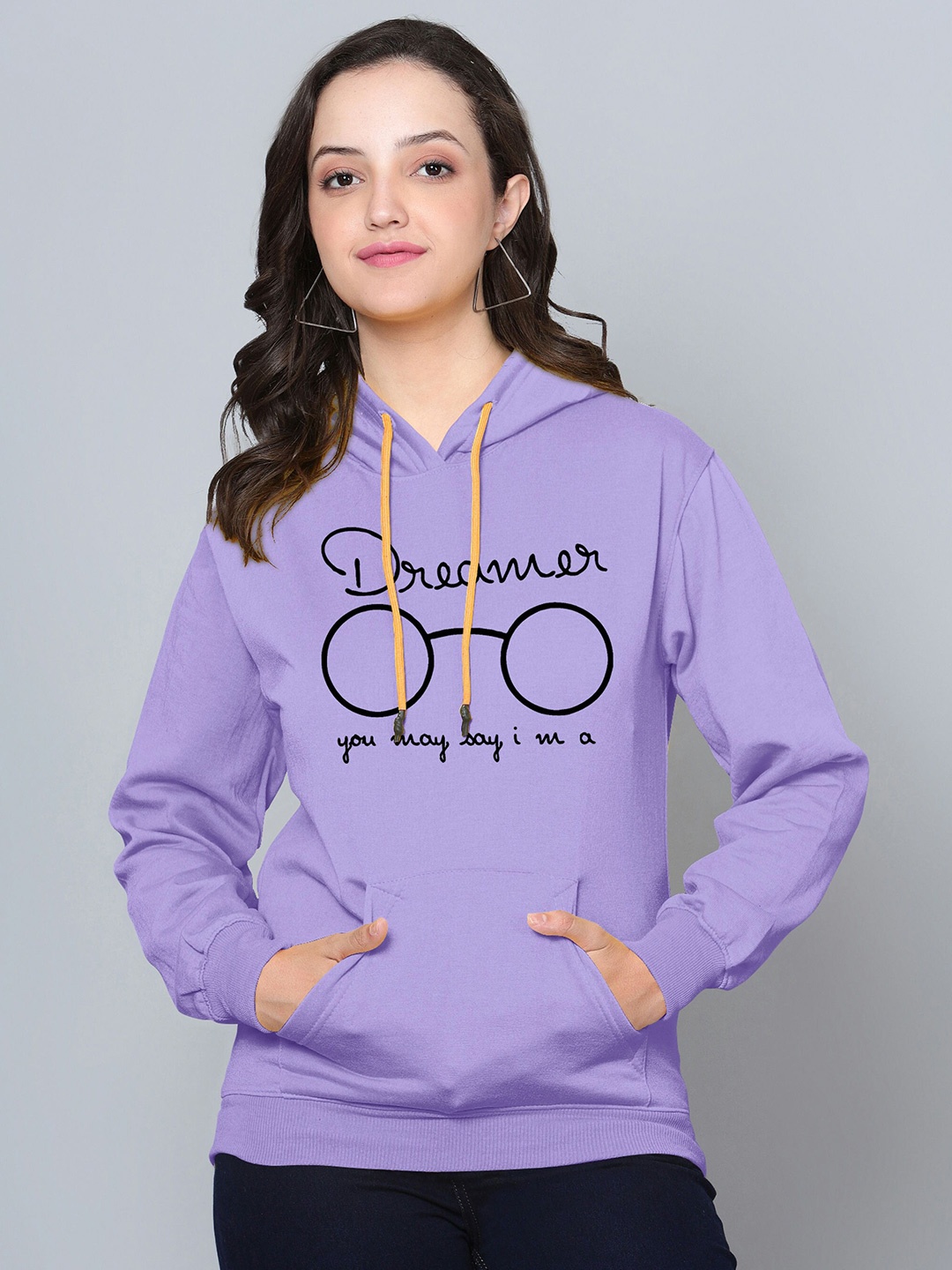Fashion And Youth Graphic Printed Hooded Long Sleeves Fleece Pullover Sweatshirt, Lavender
Fashion And Youth Graphic Printed Hooded Long Sleeves Fleece Pullover Sweatshirt, Lavender