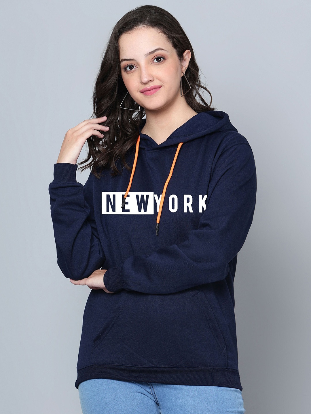 Fashion And Youth Typography Printed Hooded Long Sleeves Fleece Pullover Sweatshirt, Navy blue
Fashion And Youth Typography Printed Hooded Long Sleeves Fleece Pullover Sweatshirt, Navy blue