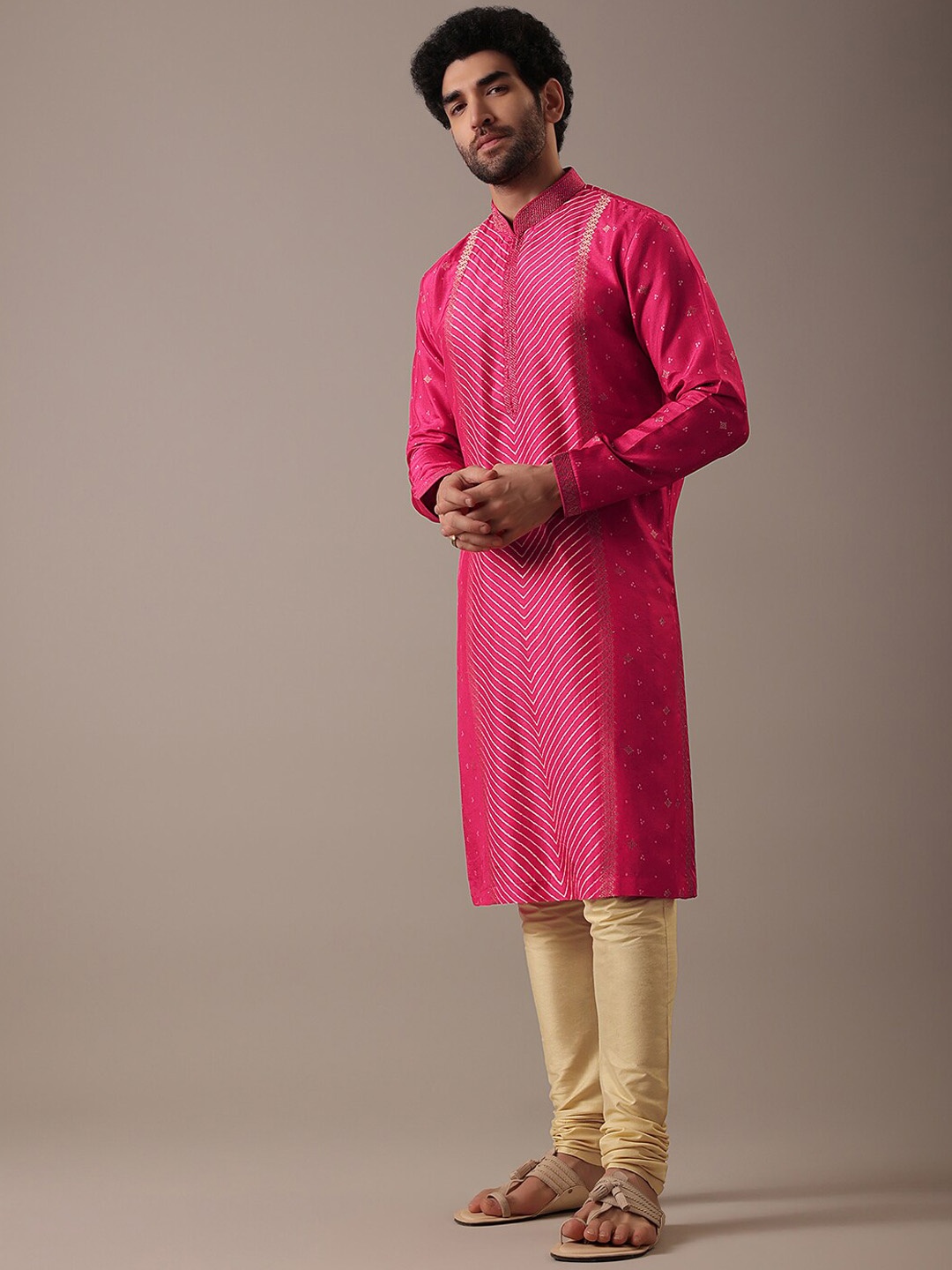 KALKI Fashion Ethnic Motif Woven Design Mandarin Collar Straight Kurta With Churidar, Red
KALKI Fashion Ethnic Motif Woven Design Mandarin Collar Straight Kurta With Churidar, Red