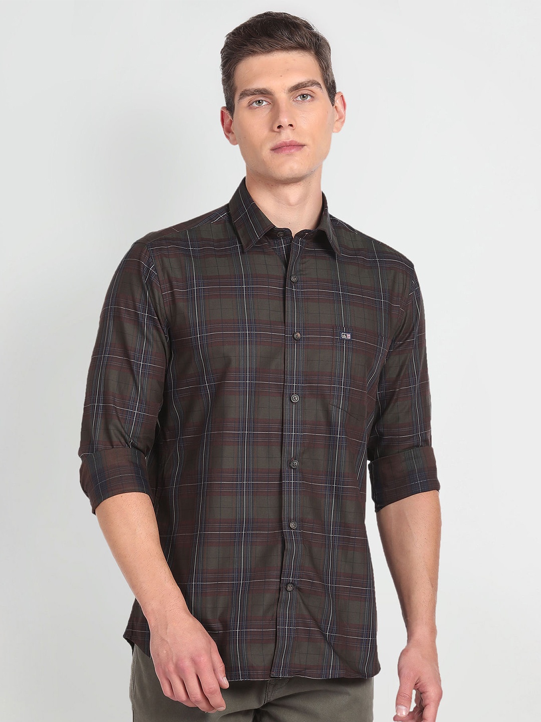Arrow Sport Slim Fit Tartan Checked Spread Collar Twill Weave Pure Cotton Casual Shirt, Green
Arrow Sport Slim Fit Tartan Checked Spread Collar Twill Weave Pure Cotton Casual Shirt, Green