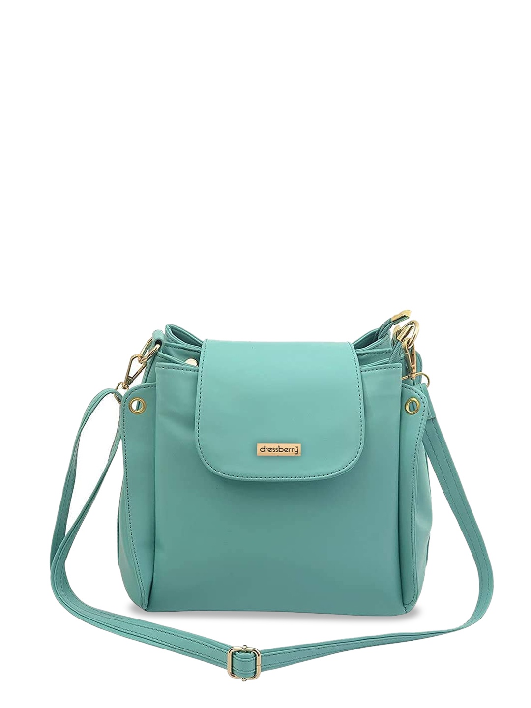 DressBerry Structured Sling Bag, Green
