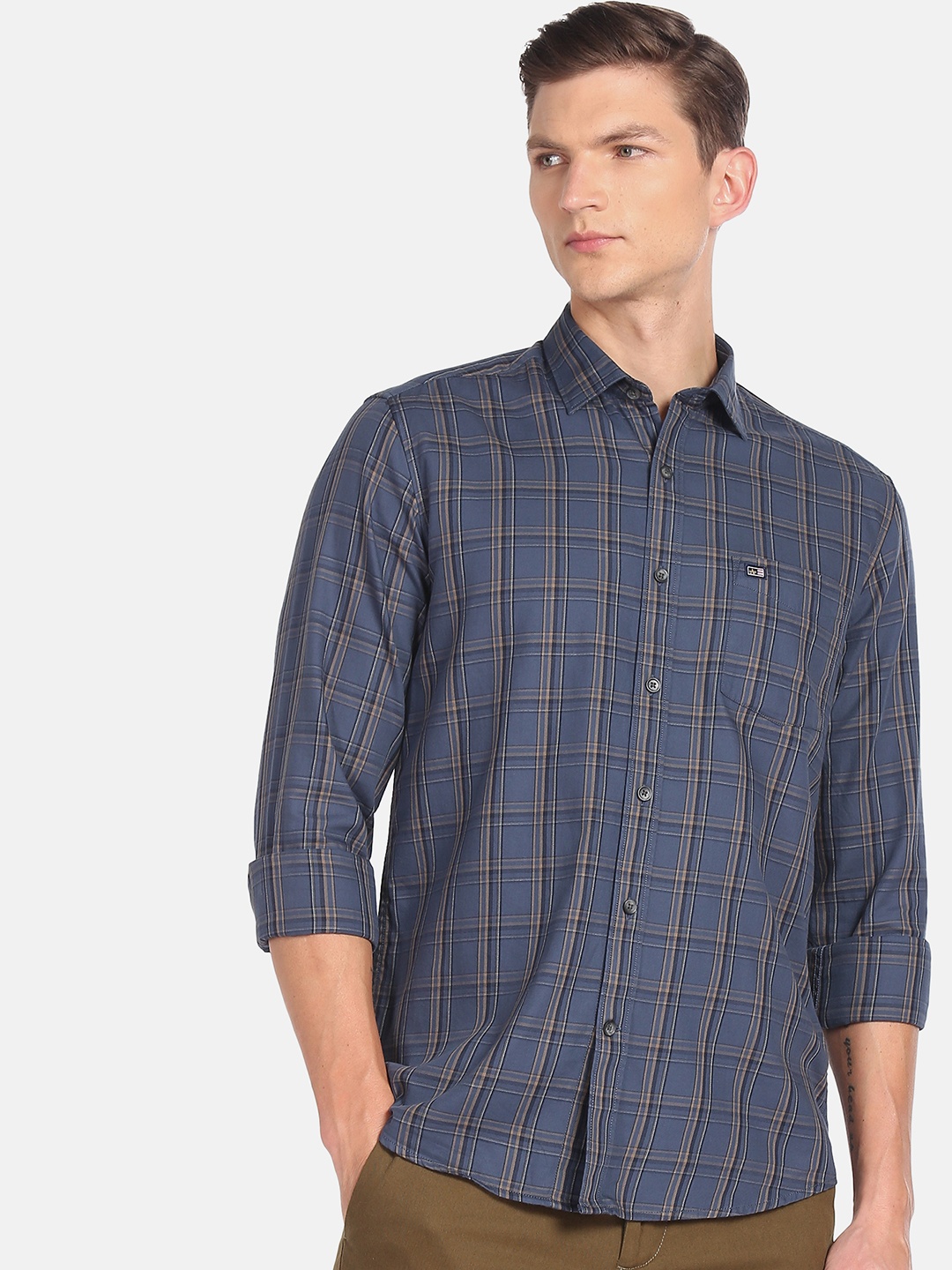 Arrow Sport Men Manhattan Slim Fit Tartan Checks Opaque Pure Cotton Casual Shirt, Blue
Arrow Sport Men Manhattan Slim Fit Tartan Checks Opaque Pure Cotton Casual Shirt, Blue