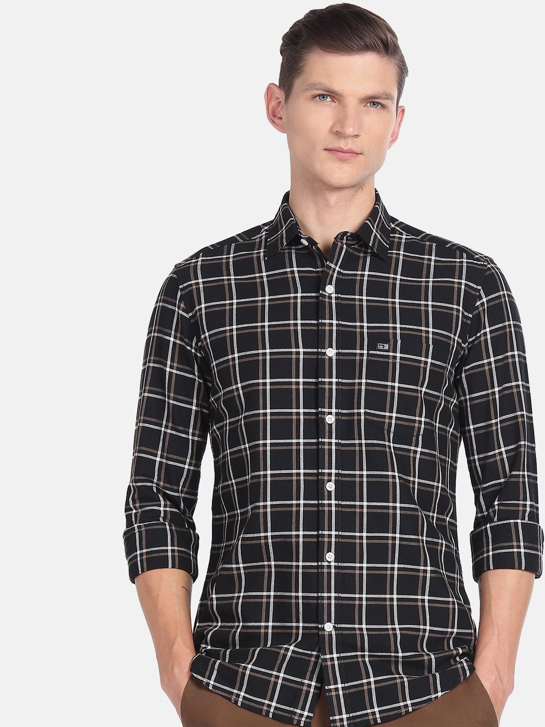 Arrow Sport Men Manhattan Slim Fit Tartan Checks Opaque Pure Cotton Casual Shirt, Black
Arrow Sport Men Manhattan Slim Fit Tartan Checks Opaque Pure Cotton Casual Shirt, Black
