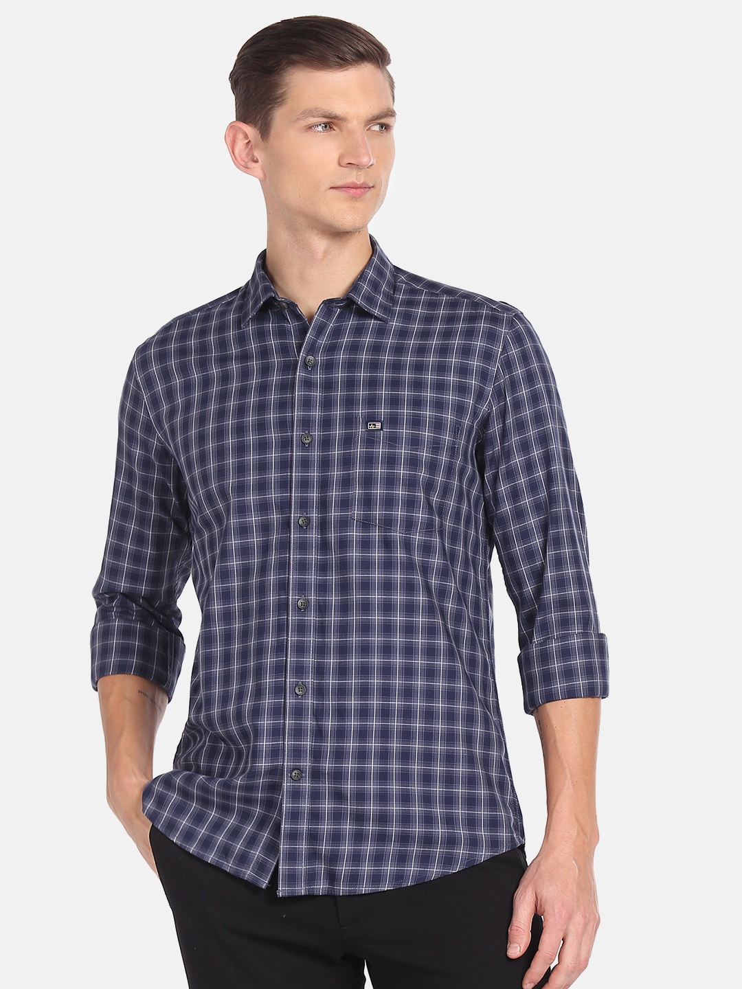 Arrow Sport Men Manhattan Slim Fit Tartan Checks Opaque Pure Cotton Casual Shirt, Navy blue
Arrow Sport Men Manhattan Slim Fit Tartan Checks Opaque Pure Cotton Casual Shirt, Navy blue