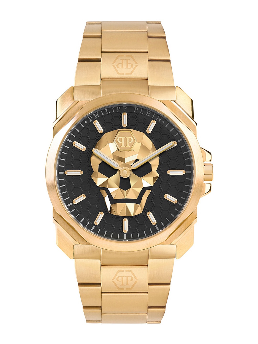PHILIPP PLEIN Men Textured Dial & Bracelet Style Straps Analogue Watch PWLAA0822, Black
PHILIPP PLEIN Men Textured Dial & Bracelet Style Straps Analogue Watch PWLAA0822, Black