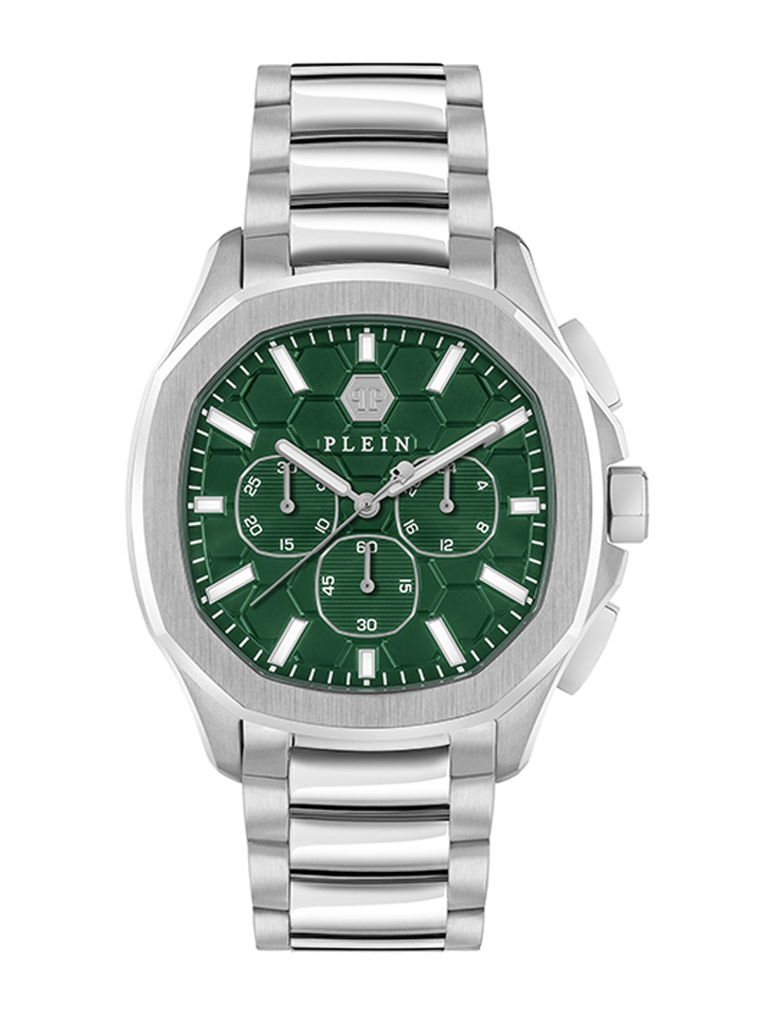 PHILIPP PLEIN Men Textured Dial & Stainless Steel Straps Analogue Watch PWSAA0223, Green
PHILIPP PLEIN Men Textured Dial & Stainless Steel Straps Analogue Watch PWSAA0223, Green