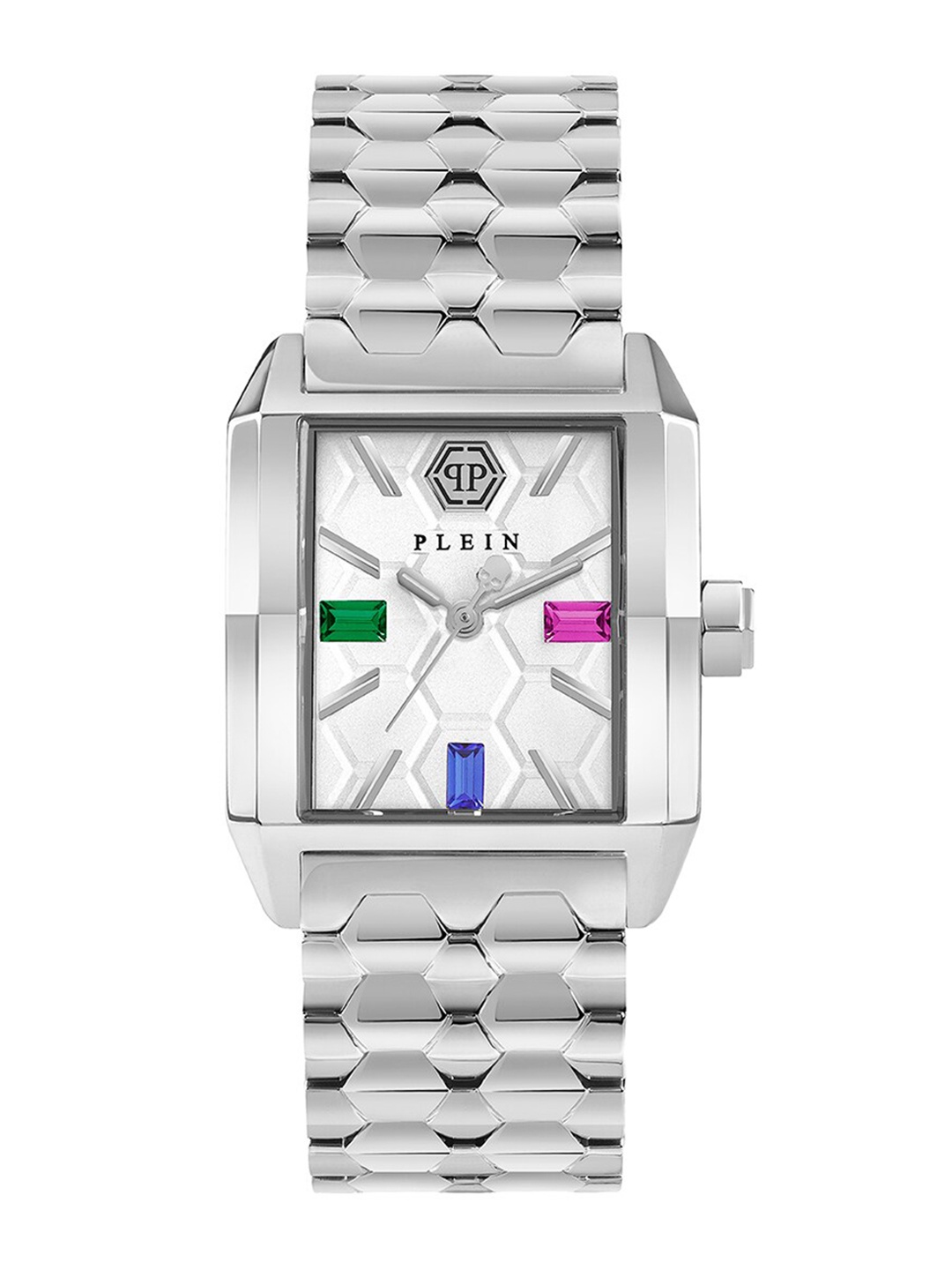 PHILIPP PLEIN Women Embellished Dial & Bracelet Style Straps Analogue Watch PWMAA0422, White
PHILIPP PLEIN Women Embellished Dial & Bracelet Style Straps Analogue Watch PWMAA0422, White